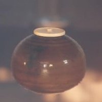 瀬戸茄子茶入-2