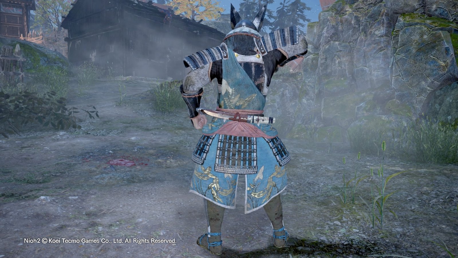 弓馬の中鎧(背面) 弓馬の中鎧(背面)