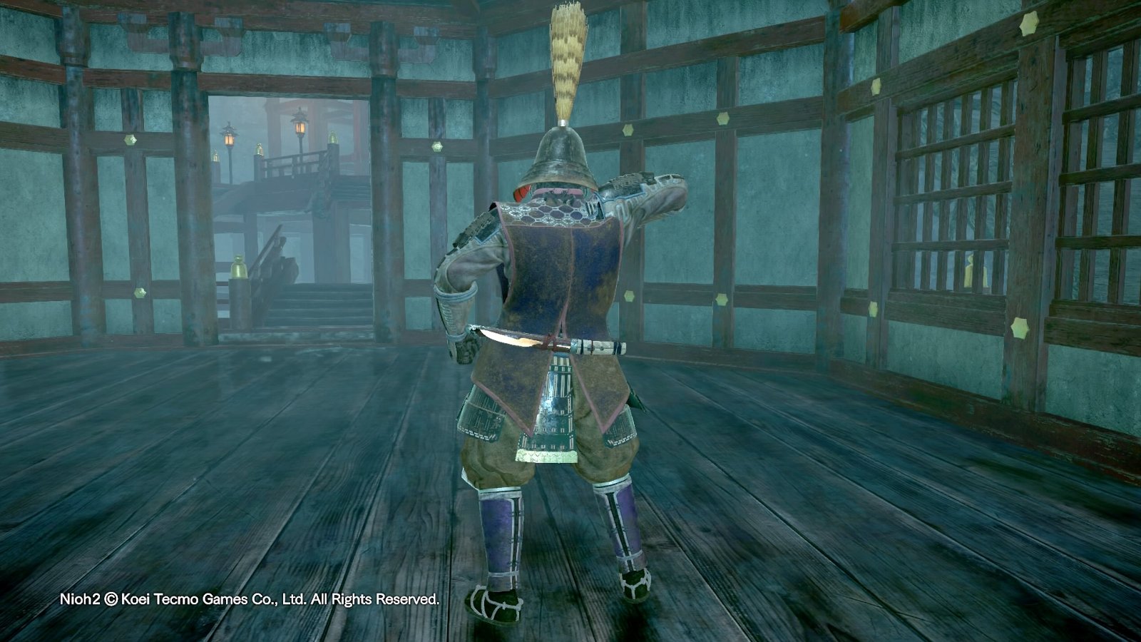 御供衆の鎧(背面) 御供衆の鎧(背面)
