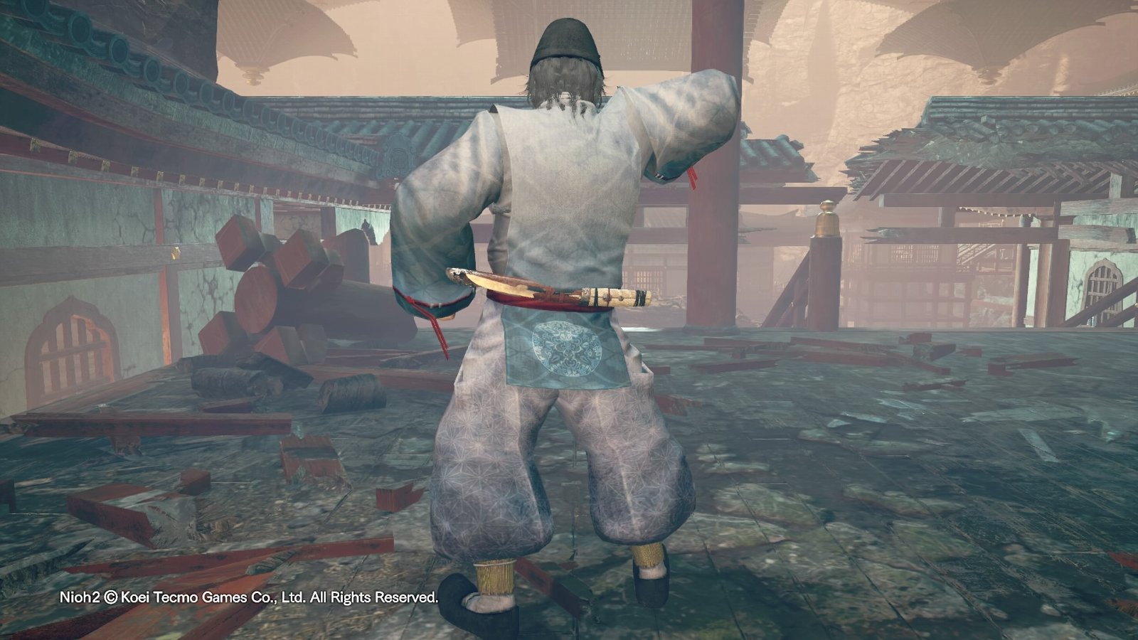 陰陽師の狩衣(背面) 陰陽師の狩衣(背面)