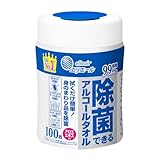 エリエール ウェットティッシュ 除菌 アルコールタイプ ボトル 本体 100枚 除菌できるアルコールタオル